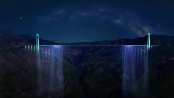 🇨🇳☄️Хятад улс гүүрийг гэрэлт шоу болгож байна - Sputnik Монгол Улс