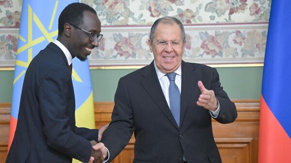 Этиопид улсад байгаа С. Лавров и Г. Тимотеостай уулзалт  - Sputnik Монгол Улс