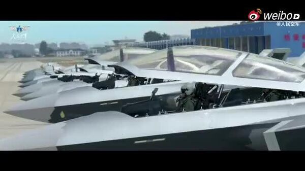 🇨🇳✈️ Хятад улс GJ-11 үл үзэгдэгч дрон, J-20 сөнөөгч онгоц, J-16D электрон дайны онгоцны хамтарсан ажиллагааг танилцууллаа - Sputnik Монгол Улс