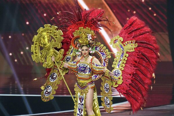 Панамын мисс Мирна Кабаллини 2025 оны 11-р сарын 19-ний Лхагва гарагт Тайландын Нонтабури мужид болсон "Ертөнцийн мисс 2025" тэмцээний үндэсний хувцасны тэмцээнд оролцож байна. (AP Photo/Sakchai Lalit) Панамын мисс Мирна Кабаллини 2025 оны 11-р сарын 19-ний Лхагва гарагт Тайландын Нонтабури мужид болсон "Ертөнцийн мисс 2025" тэмцээний үндэсний хувцасны тэмцээнд оролцож байна. (AP Photo/Sakchai Lalit) - Sputnik Монгол Улс