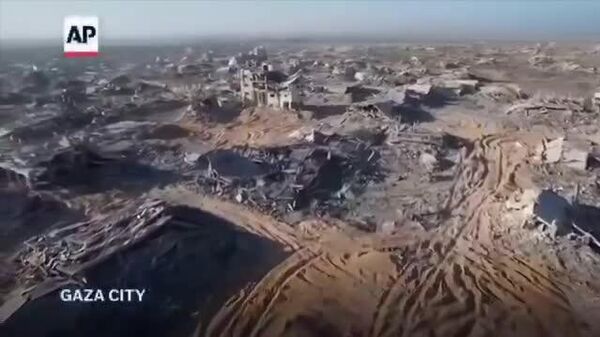 Газа хотын өмнөд хэсгийн сүйрлийн хэмжээг харуулсан бичлэгийг хүргэж байна - Sputnik Монгол Улс