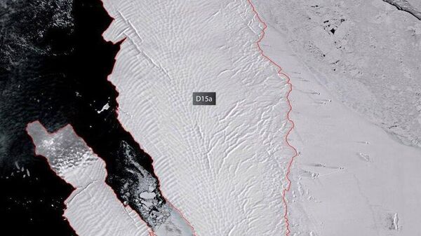 Роскосмос Хамтын нөхөрлөлийн тэнгист хөвж буй хамгийн том мөсөн уулын D15a тойрог замаас авсан зургийг нийтэлжээ - Sputnik Монгол Улс