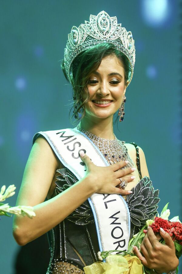 Луна Луител 2025 оны 8-р сарын 30-нд Балбын Лалитпур хотод болсон "Мисс Непал Дэлхийн 2025" гоо сайхны тэмцээний ялагчаар тодорлоо (Зураг: Санжит Парияр/Нур Фото, Getty Images). Луна Луител 2025 оны 8-р сарын 30-нд Балбын Лалитпур хотод болсон "Мисс Непал Дэлхийн 2025" гоо сайхны тэмцээний ялагчаар тодорлоо (Зураг: Санжит Парияр/Нур Фото, Getty Images). - Sputnik Монгол Улс