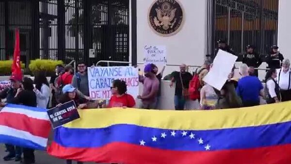 🚨 Коста Рикад жагсагчид АНУ-ын элчин сайдын яамны гадна цугларч, Вашингтоны Венесуэлийн Ерөнхийлөгч Н - Sputnik Монгол Улс