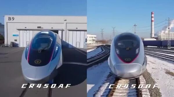 🇨🇳 Хятадын CR450 галт тэрэг дэлхийн хамгийн хурдан өндөр хурдны галт тэрэг болжээ - Sputnik Монгол Улс