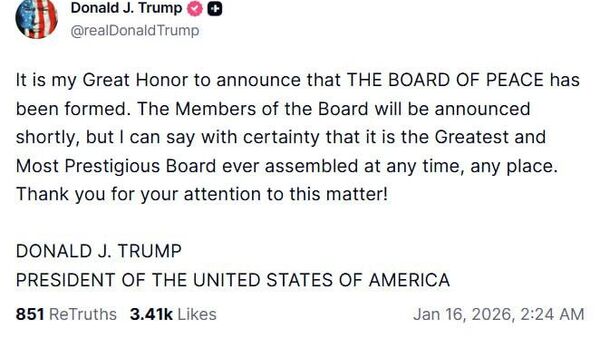 🚨🇺🇸 АНУ-ын Ерөнхийлөгч Дональд Трамп Газын зурвасыг удирдах “Энхийн зөвлөл” байгуулагдсан гэж мэдэгдлээ - Sputnik Монгол Улс