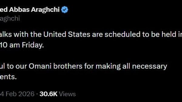 🚨🇺🇲🇮🇷 Иран-АНУ-ын цөмийн хэлэлцээр баасан гарагт Оман улсад болно гэж Ираны Гадаад хэргийн сайд Арагчи мэдэгдэв - Sputnik Монгол Улс