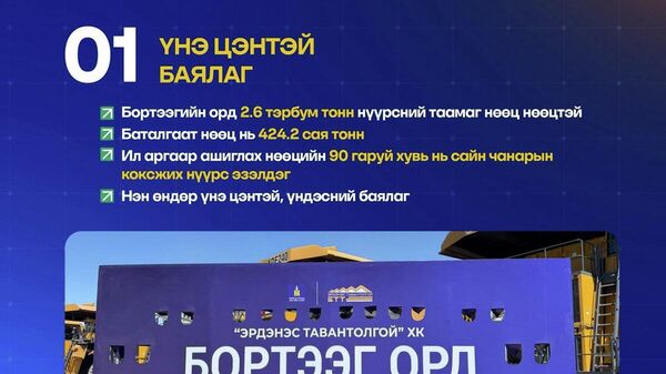 ✅ Бортээгийн ордыг олборлох эхний шанага тавихтай нэгэн зэрэг, энэ цаг мөчид “Эрдэнэс Тавантолгой” ХК олон улсын “БДО” аудитын байгууллага, Монголын хөрөнгийн биржтэй хамтран ажиллах санамж бичиг байгууллаа - Sputnik Монгол Улс