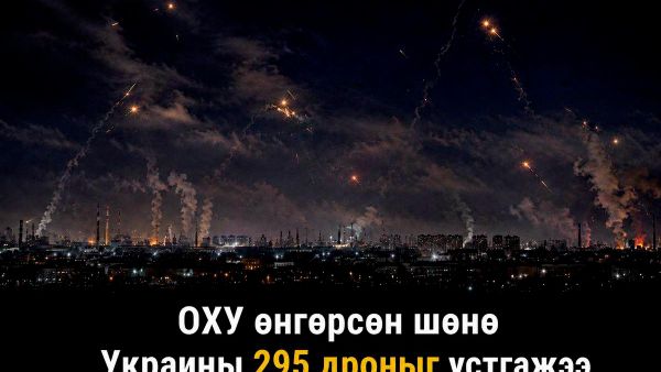 🚨 Агаарын довтолгооноос хамгаалах хүчин Белгород, Брянск, Воронеж, Калуга, Курск, Орел, Ростов, Рязань мужууд, мөн Кубан, Крым, Чуваш, Татарстаны дээгүүр шөнийн турш Украины 295 нисгэгчгүй онгоцыг буудаж унагасан гэж Оросын Батлан хамгаалах яам мэдээлэв 🚨 Агаарын довтолгооноос хамгаалах хүчин Белгород, Брянск, Воронеж, Калуга, Курск, Орел, Ростов, Рязань мужууд, мөн Кубан, Крым, Чуваш, Татарстаны дээгүүр шөнийн турш Украины 295 нисгэгчгүй онгоцыг буудаж унагасан гэж Оросын Батлан хамгаалах яам мэдээлэв - Sputnik Монгол Улс