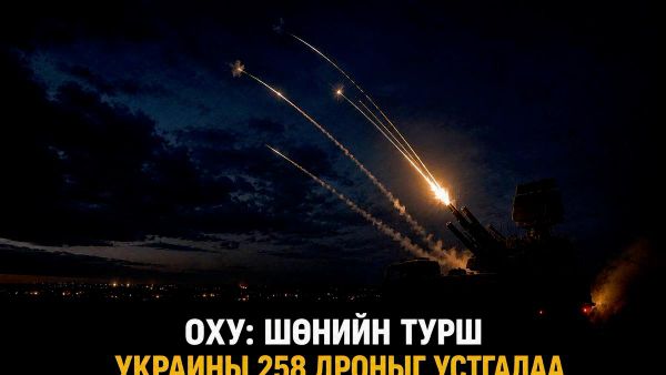 🚨 Агаарын довтолгооноос хамгаалах хүчин Белгород, Брянск, Воронеж, Волгоград, Пенза, Ростов, Тамбов мужууд, мөн Кубан, Крым, Адыгея, Азов, Хар тэнгисийн усан дээгүүр Украины 258 нисгэгчгүй онгоцыг буудан унагасан гэж Оросын Батлан хамгаалах яам мэдэгдэв 🚨 Агаарын довтолгооноос хамгаалах хүчин Белгород, Брянск, Воронеж, Волгоград, Пенза, Ростов, Тамбов мужууд, мөн Кубан, Крым, Адыгея, Азов, Хар тэнгисийн усан дээгүүр Украины 258 нисгэгчгүй онгоцыг буудан унагасан гэж Оросын Батлан хамгаалах яам мэдэгдэв - Sputnik Монгол Улс