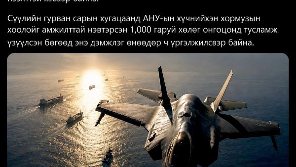 🗣️🇺🇸🇮🇷 АНУ-ын CENTCOM Ормузын хоолойн өмнөд чиглэлийн усан зам “нээлттэй, чөлөөтэй хэвээр байна” гэж мэдэгдэж, АНУ-ын хүчнүүд 1000 гаруй хөлөг онгоцыг нэвтрэхэд дэмжлэг үзүүлсэн гэж мэдээлэв - Sputnik Монгол Улс