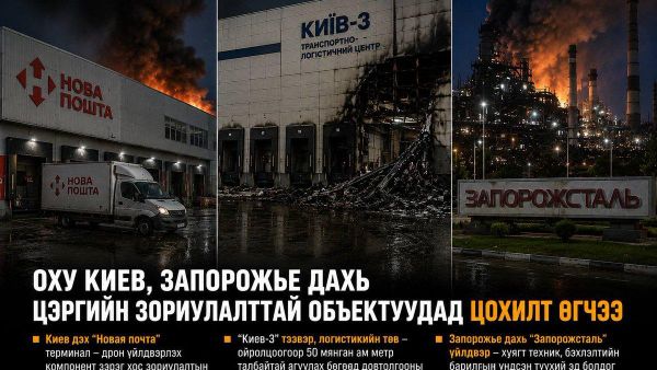 🇷🇺 ОХУ-ын Батлан хамгаалах яам шөнийн цохилтод өртсөн объектуудыг нэрлэжээ 🇷🇺 ОХУ-ын Батлан хамгаалах яам шөнийн цохилтод өртсөн объектуудыг нэрлэжээ - Sputnik Монгол Улс