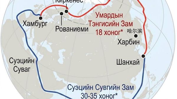 🚨🇷🇺 Оросын Арктикийн коридор дэлхийн худалдааг өөрчилж магадгүй - Sputnik Монгол Улс