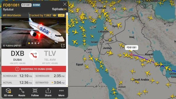 ✈️ Дубайгаас Тель-Авив руу чиглэн нисэж байсан бас нэгэн онгоц нислэгийнхаа дунд буцаж, АНЭУ руу эргэн нисэж байна - Sputnik Монгол Улс