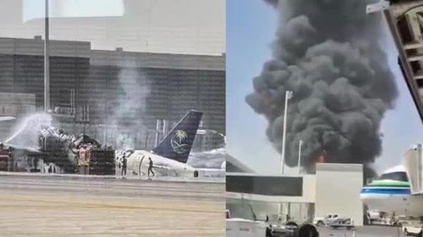 💥 Saudi Arabian Airlines компанийн онгоц халдлагад өртөж, бүрэн шатжээ - Sputnik Монгол Улс