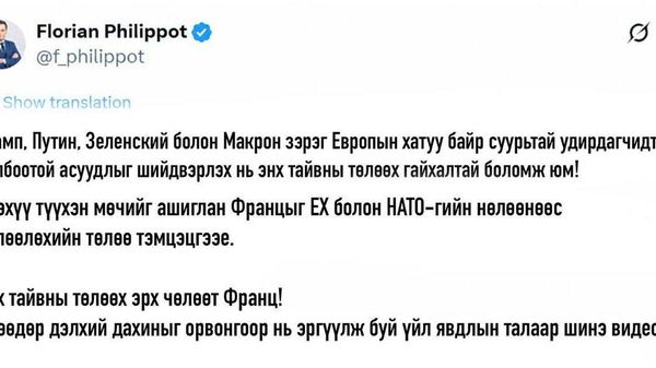 Путин, Трамп нарын хэлэлцээр энх тайванд хүрэх боломж гэж Франц улс төрч үзэв - Sputnik Монгол Улс